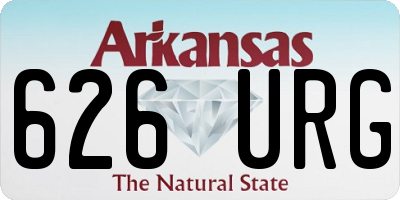 AR license plate 626URG