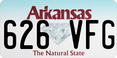 AR license plate 626VFG