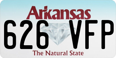 AR license plate 626VFP