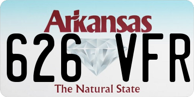 AR license plate 626VFR