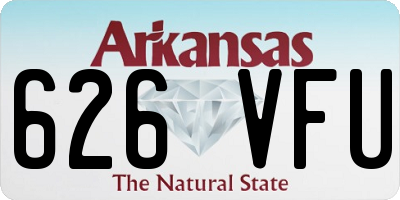 AR license plate 626VFU