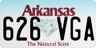 AR license plate 626VGA