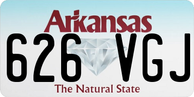 AR license plate 626VGJ