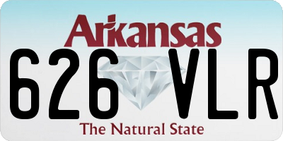 AR license plate 626VLR