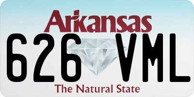 AR license plate 626VML