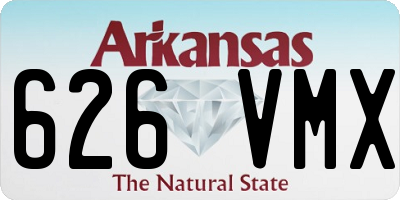 AR license plate 626VMX