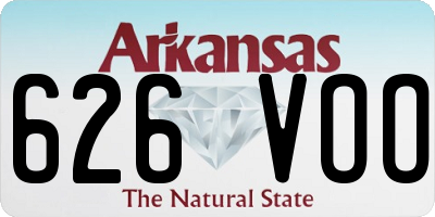 AR license plate 626VOO