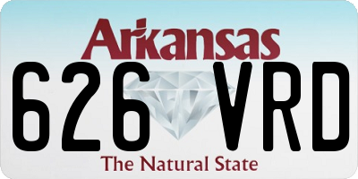 AR license plate 626VRD