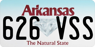 AR license plate 626VSS