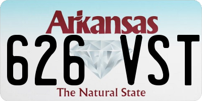 AR license plate 626VST
