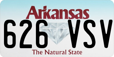 AR license plate 626VSV