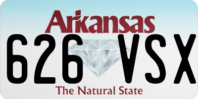 AR license plate 626VSX
