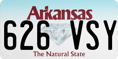 AR license plate 626VSY
