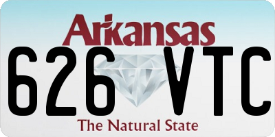 AR license plate 626VTC