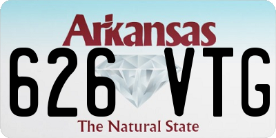 AR license plate 626VTG