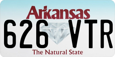 AR license plate 626VTR