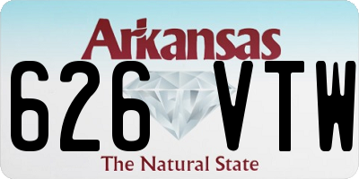 AR license plate 626VTW