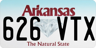 AR license plate 626VTX