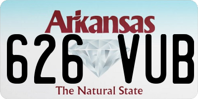 AR license plate 626VUB
