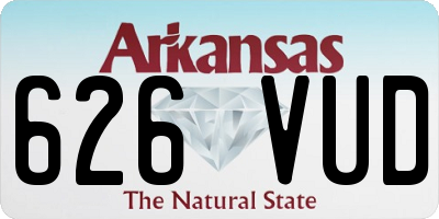 AR license plate 626VUD