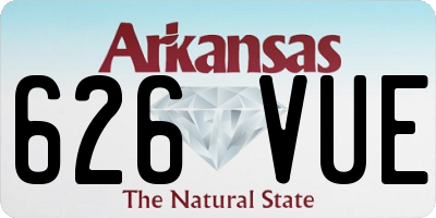 AR license plate 626VUE