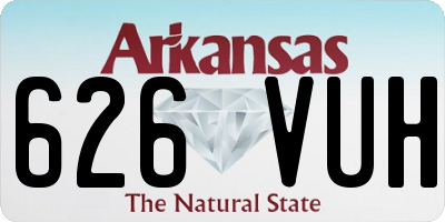 AR license plate 626VUH
