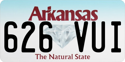 AR license plate 626VUI