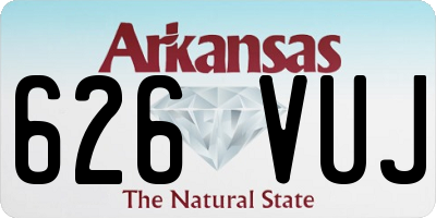 AR license plate 626VUJ