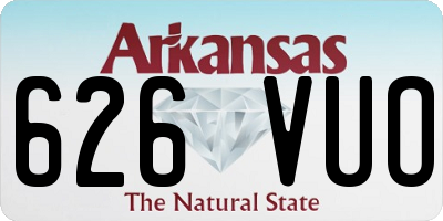 AR license plate 626VUO