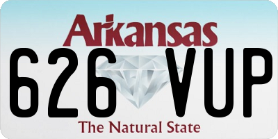 AR license plate 626VUP