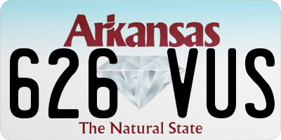 AR license plate 626VUS