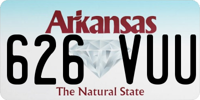 AR license plate 626VUU