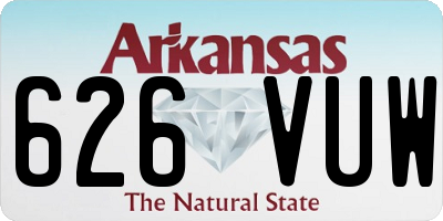 AR license plate 626VUW