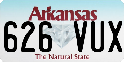 AR license plate 626VUX