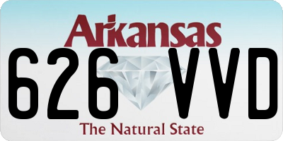 AR license plate 626VVD