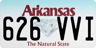 AR license plate 626VVI