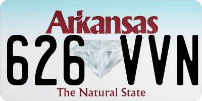 AR license plate 626VVN