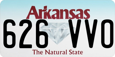 AR license plate 626VVO