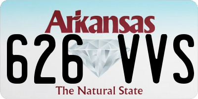 AR license plate 626VVS