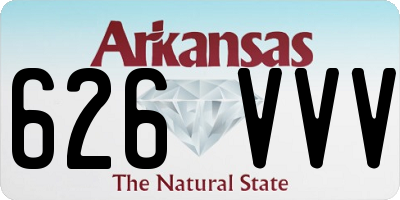 AR license plate 626VVV