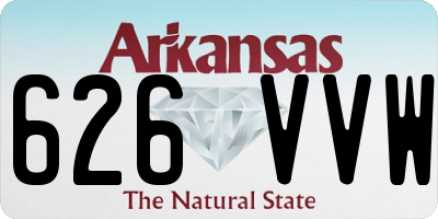 AR license plate 626VVW