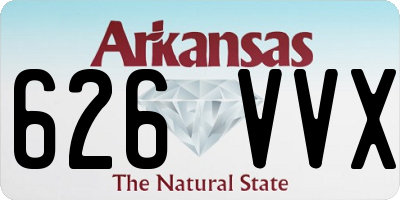 AR license plate 626VVX