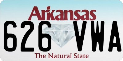AR license plate 626VWA