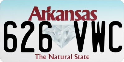 AR license plate 626VWC