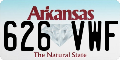 AR license plate 626VWF