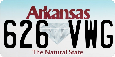 AR license plate 626VWG