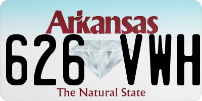 AR license plate 626VWH