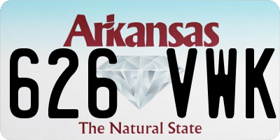 AR license plate 626VWK