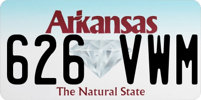 AR license plate 626VWM