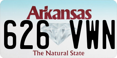 AR license plate 626VWN